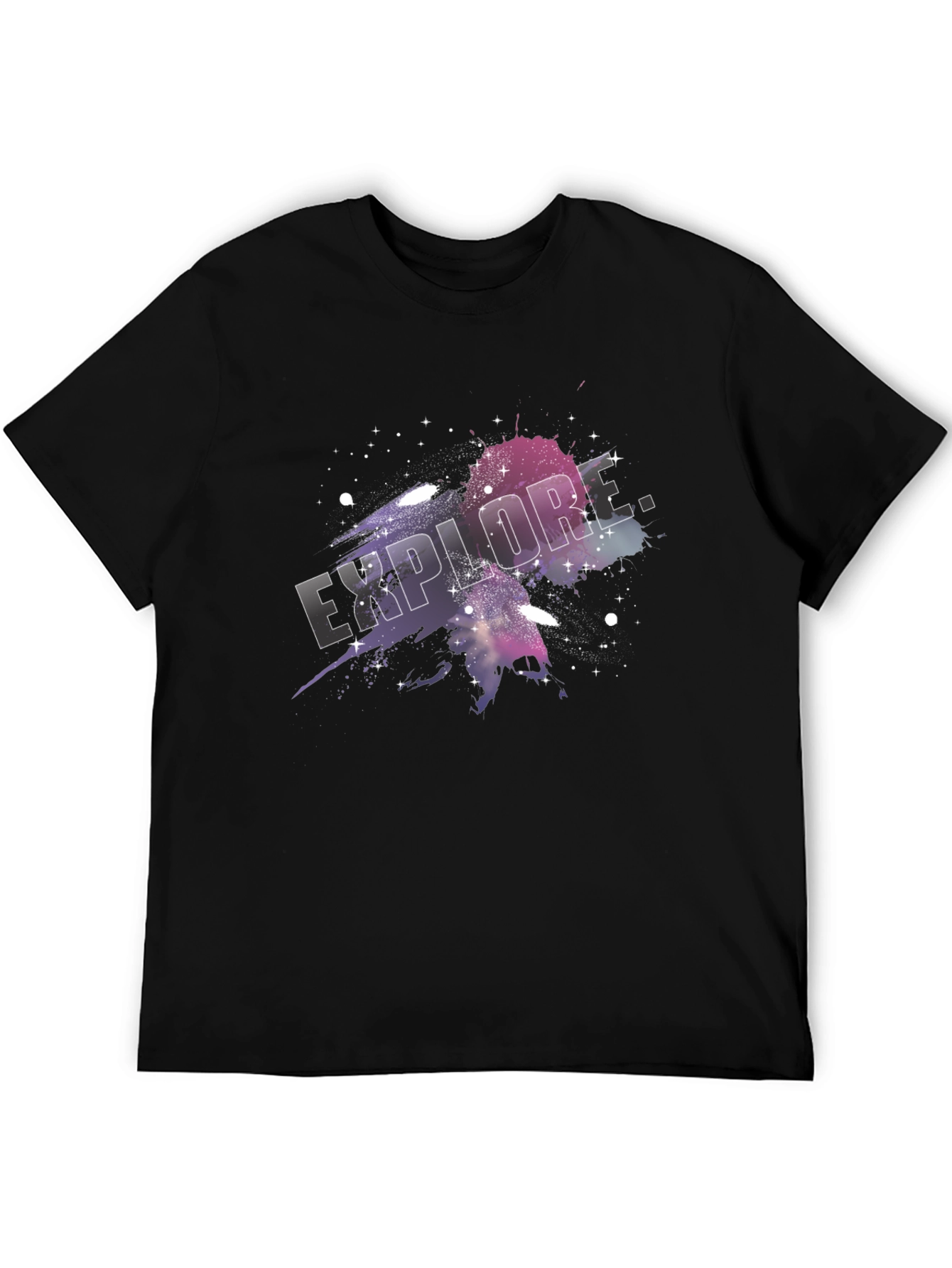 Explore Galaxy T-Shirt - Black Graphic Tee
