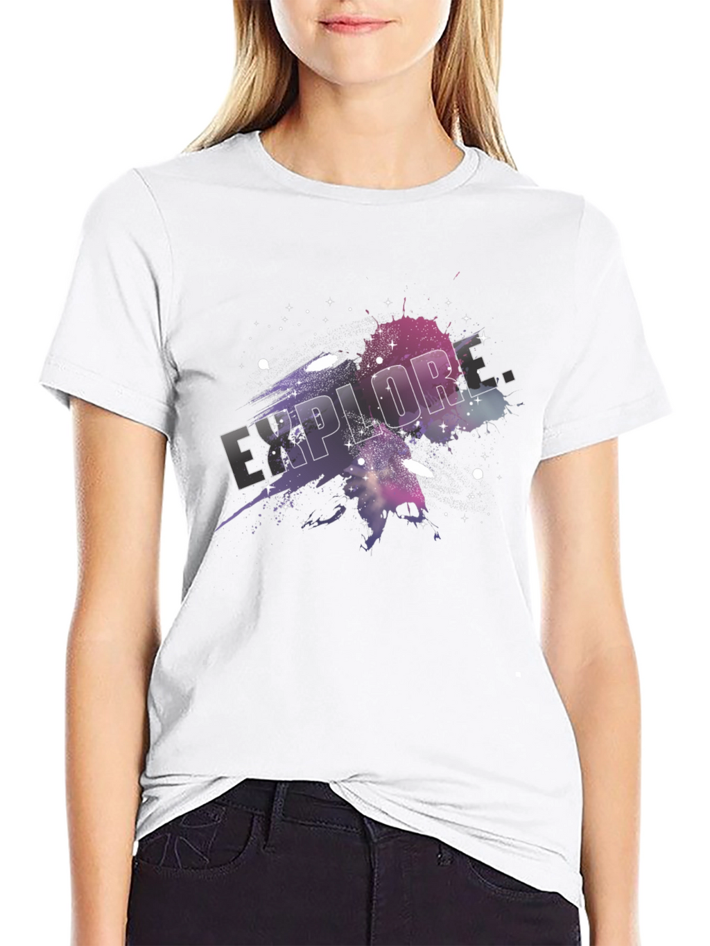 Explore Galaxy T-Shirt - Black Graphic Tee
