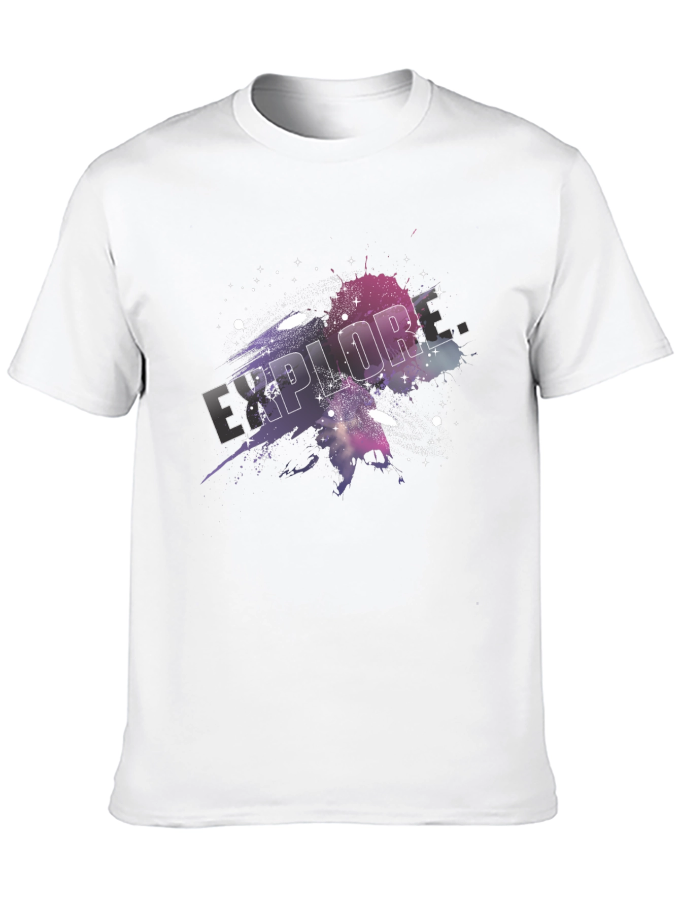 Explore Galaxy T-Shirt - Black Graphic Tee