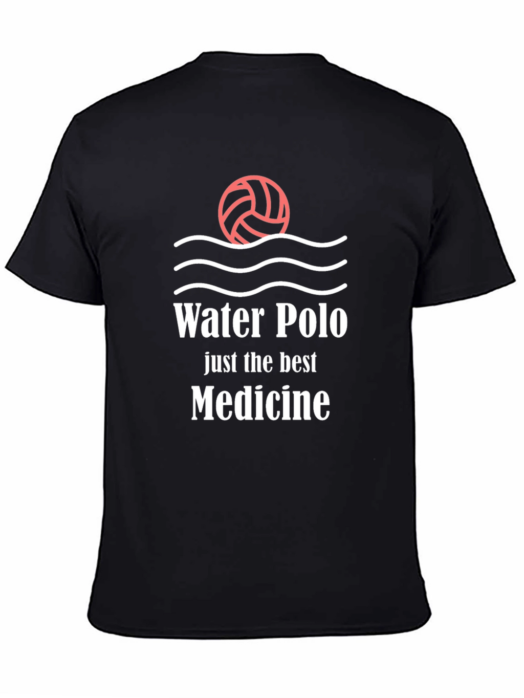 Water Polo Medicine Black T-Shirt
