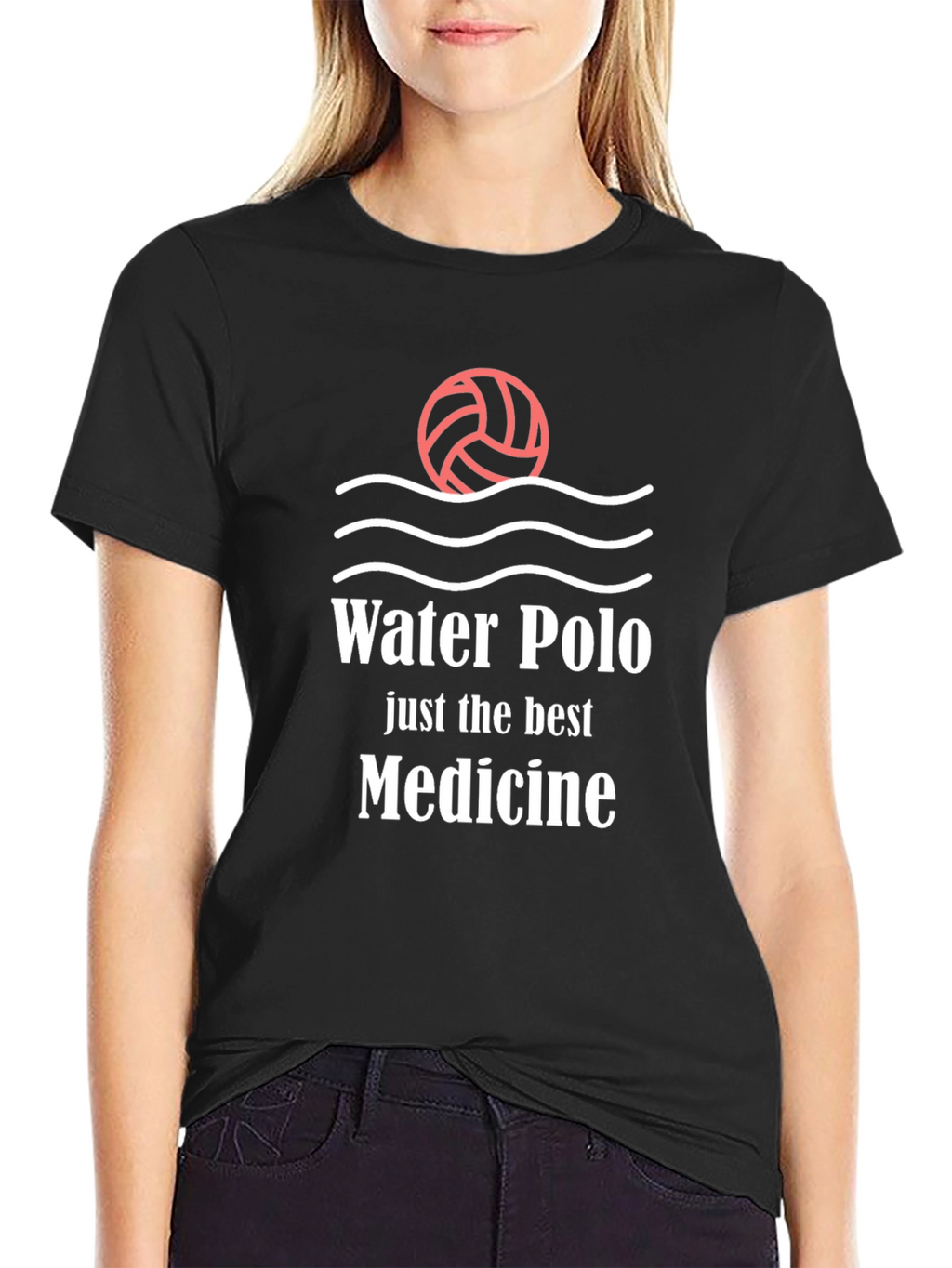 Water Polo Medicine Black T-Shirt