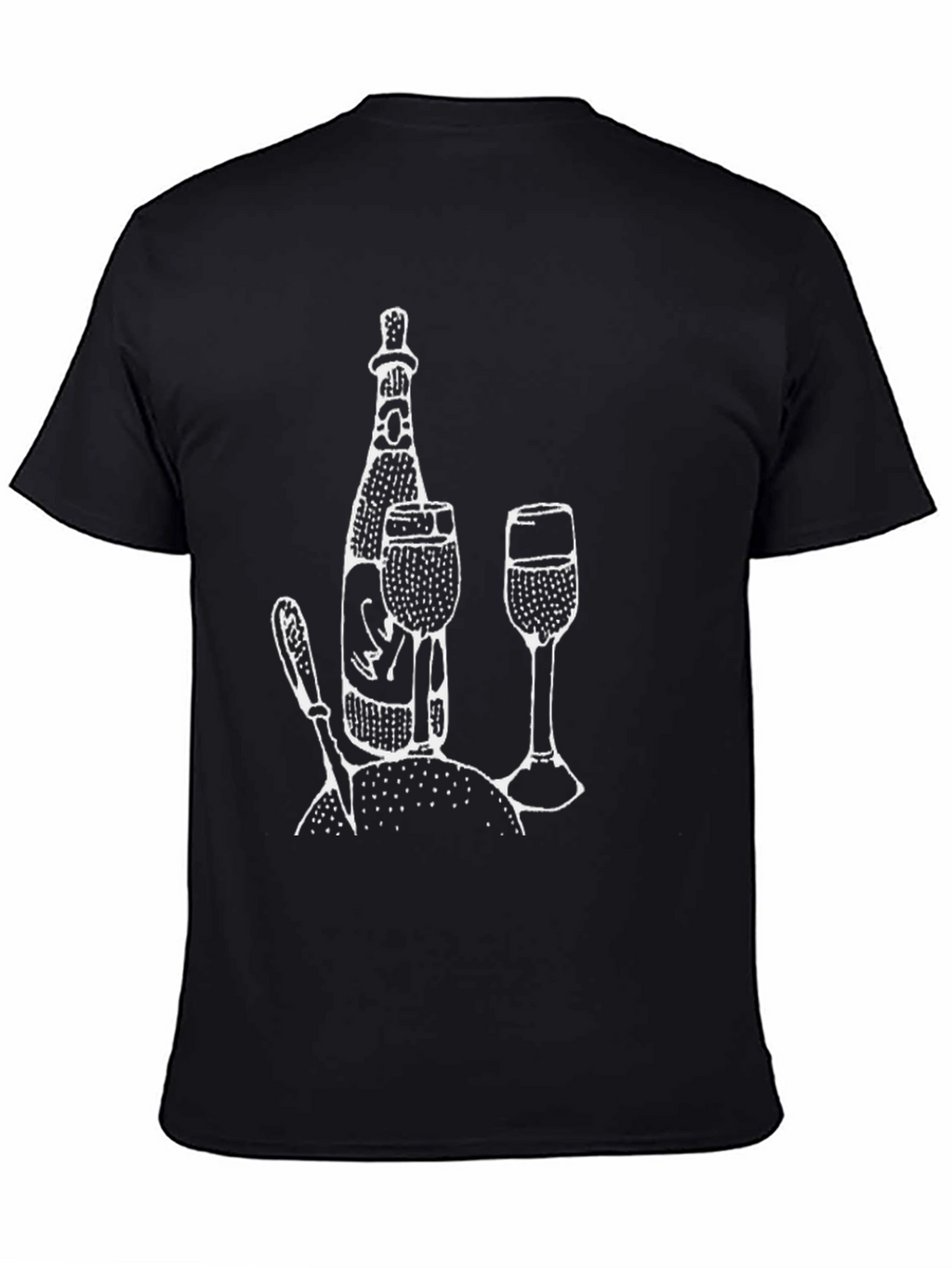 Wine Time T-Shirt - Black Graphic Tee