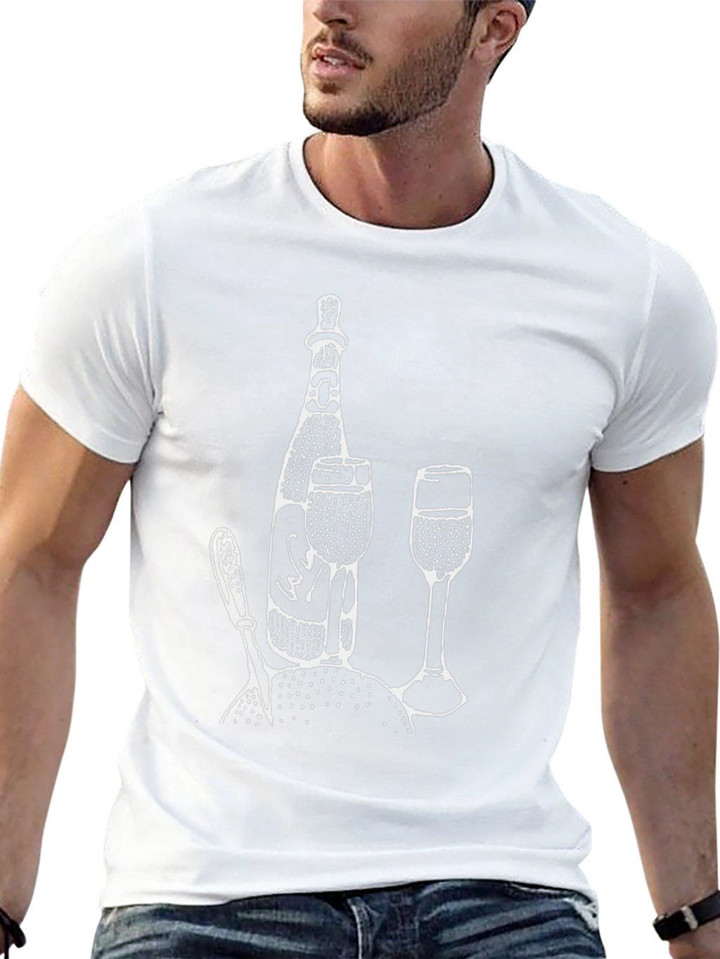 Wine Time T-Shirt - Black Graphic Tee