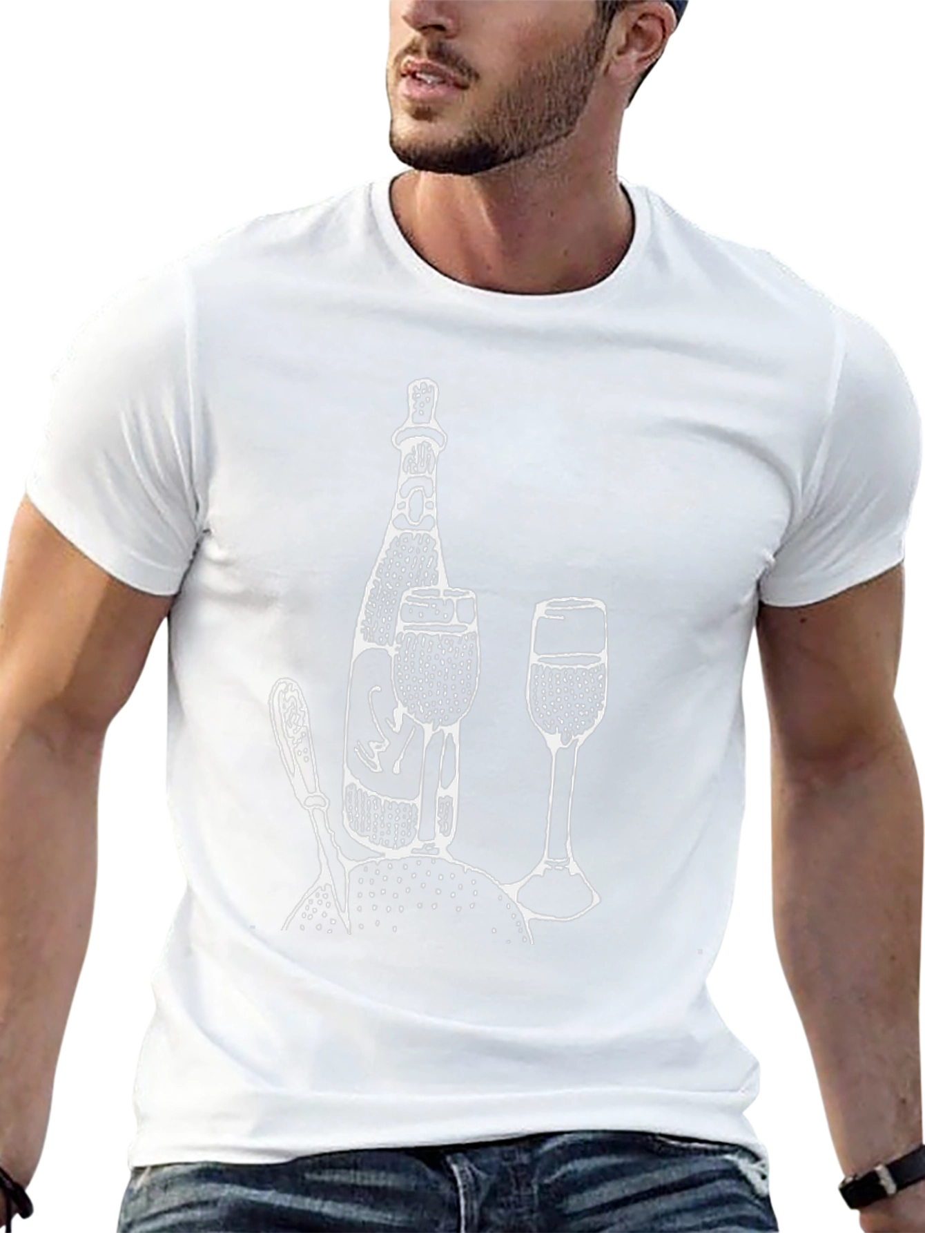 Wine Time T-Shirt - Black Graphic Tee