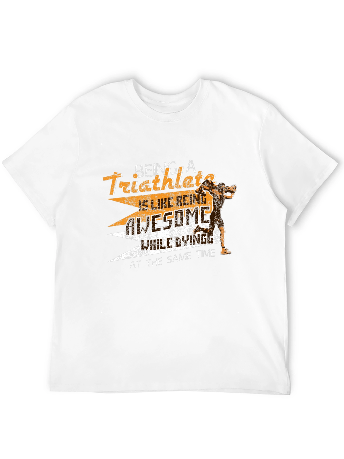 Triathlete Graphic T-Shirt - Awesome & Dying