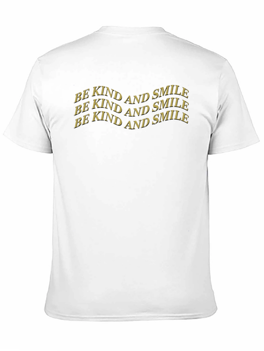 Be Kind and Smile Graphic Tee - Classic Black
