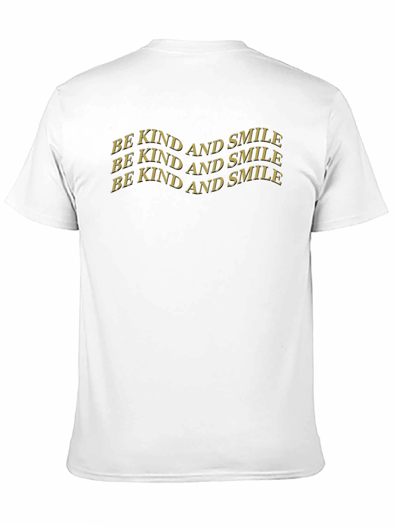 Be Kind and Smile Graphic Tee - Classic Black
