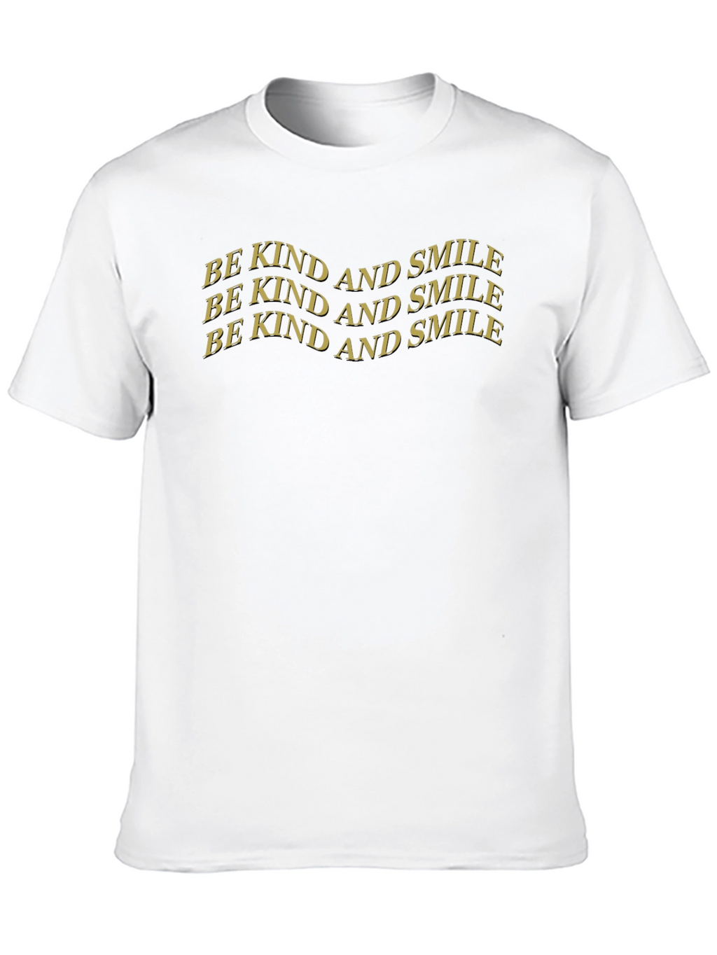 Be Kind and Smile Graphic Tee - Classic Black