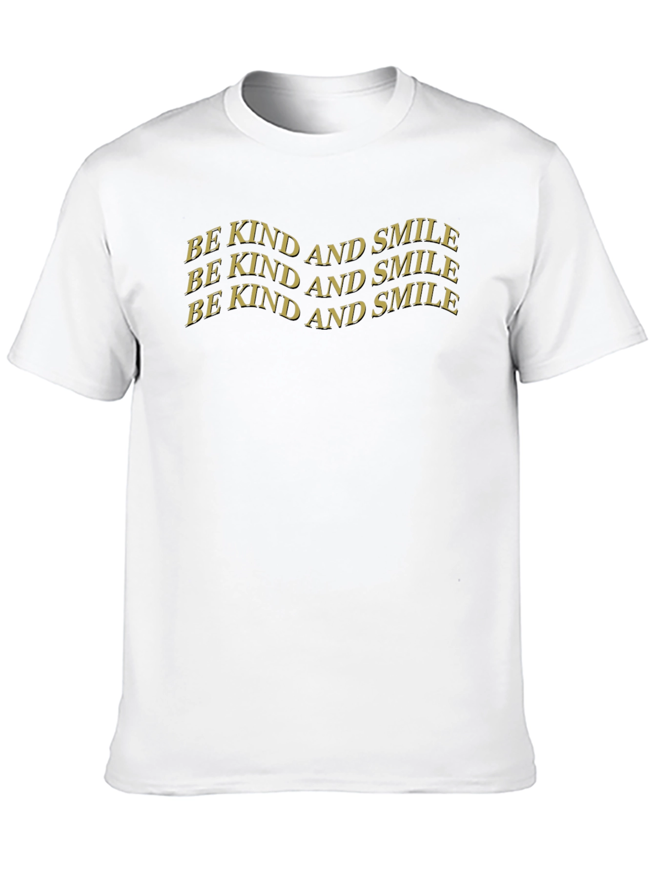 Be Kind and Smile Graphic Tee - Classic Black
