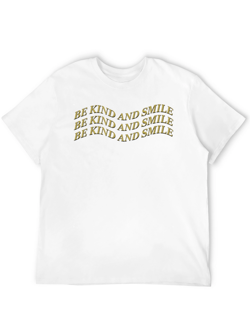 Be Kind and Smile Graphic Tee - Classic Black