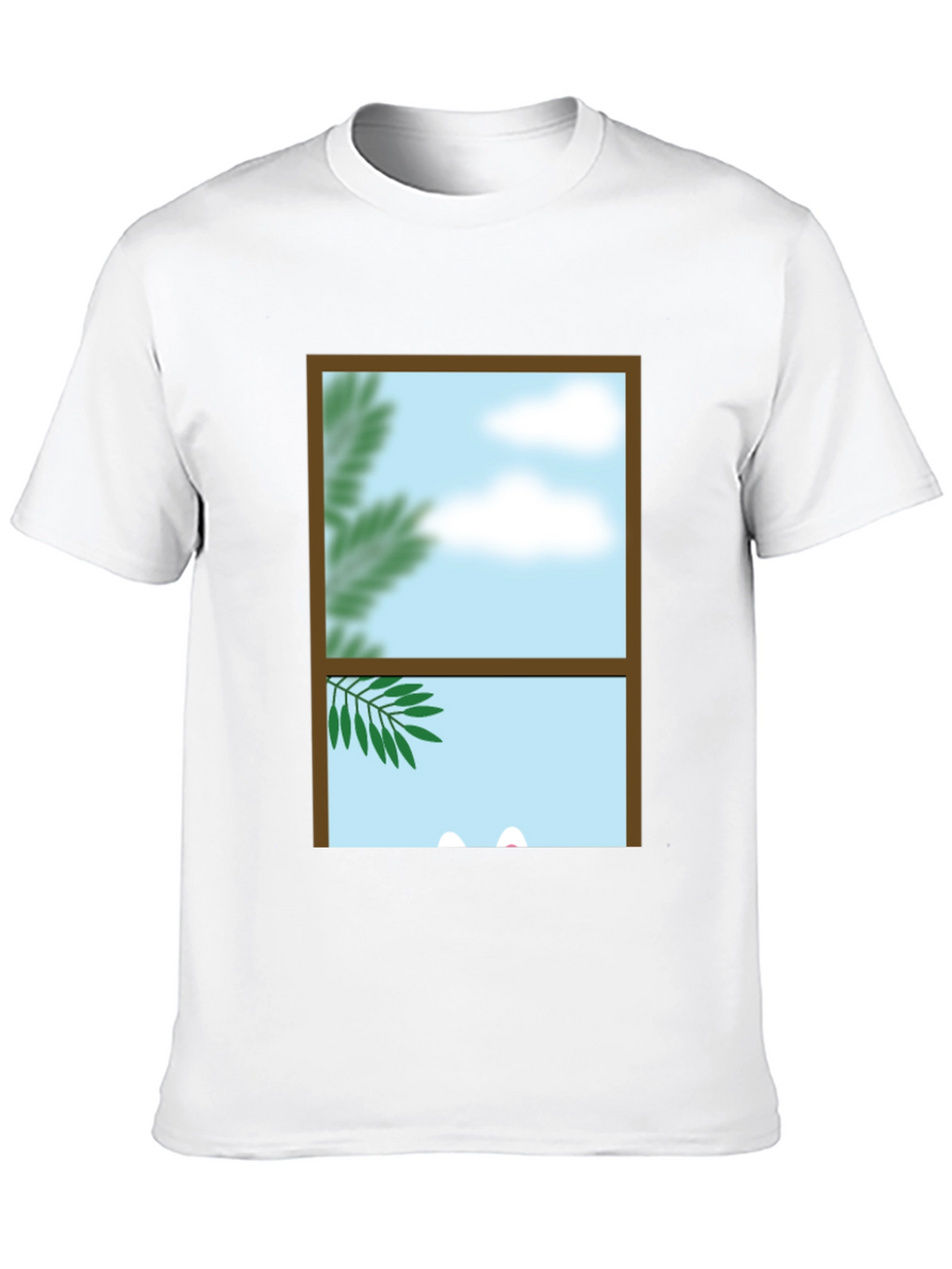 Window View Graphic Tee - Nature Scene Shirt