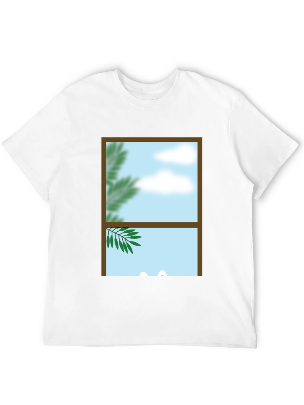 Window View Graphic Tee - Nature Scene Shirt