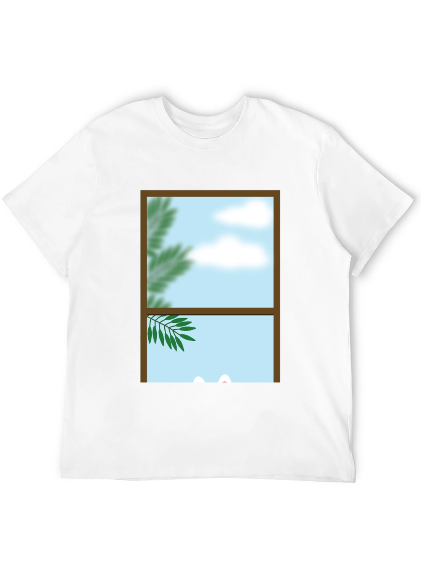 Window View Graphic Tee - Nature Scene Shirt