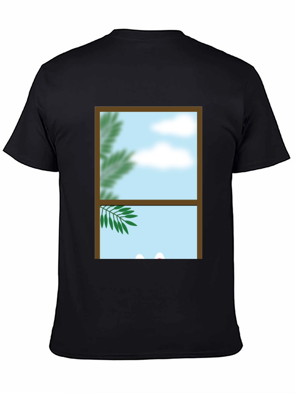 Window View Graphic Tee - Nature Scene Shirt