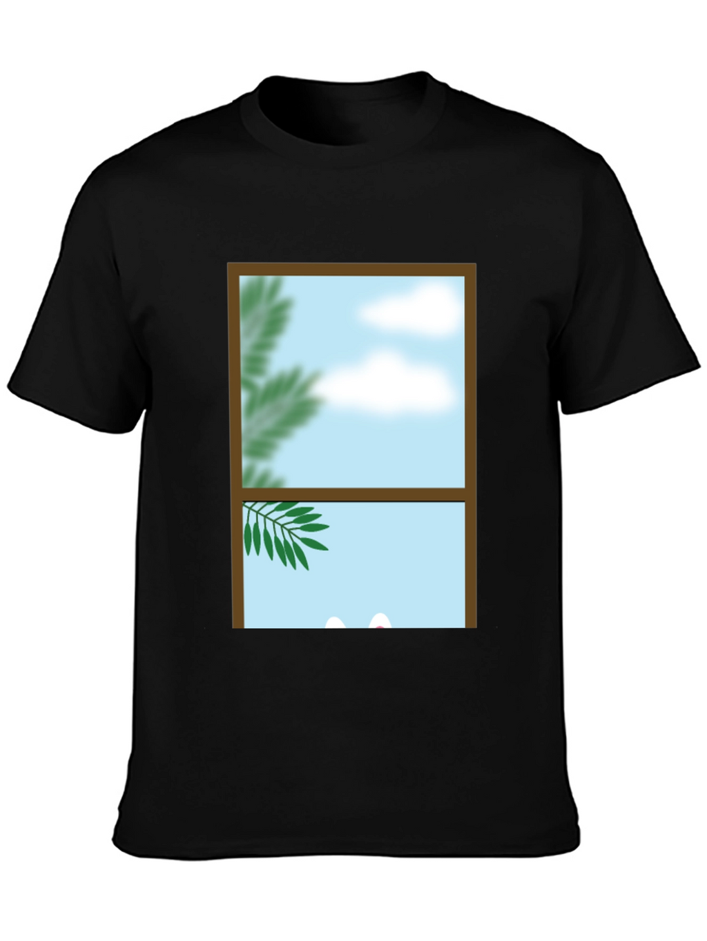 Window View Graphic Tee - Nature Scene Shirt