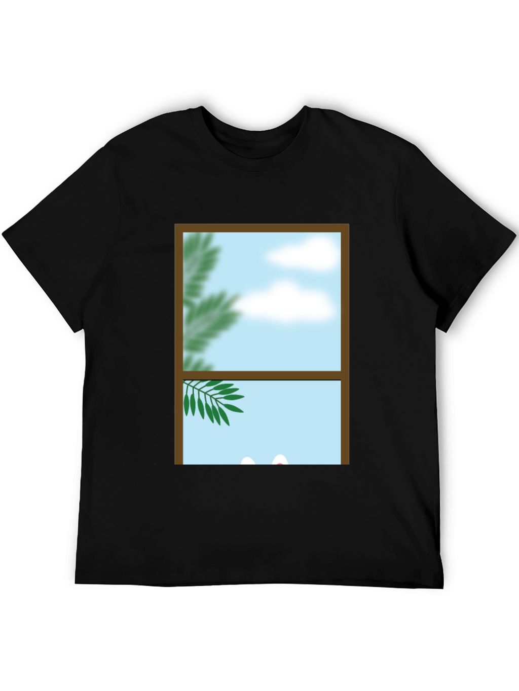 Window View Graphic Tee - Nature Scene Shirt