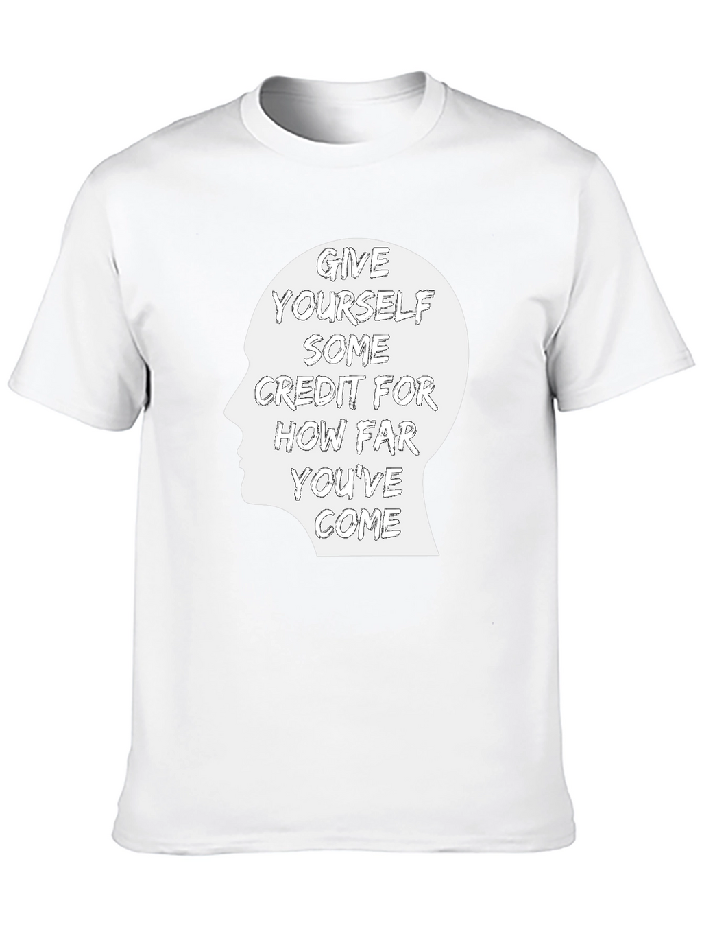Inspirational Give Yourself Credit Graphic Tee