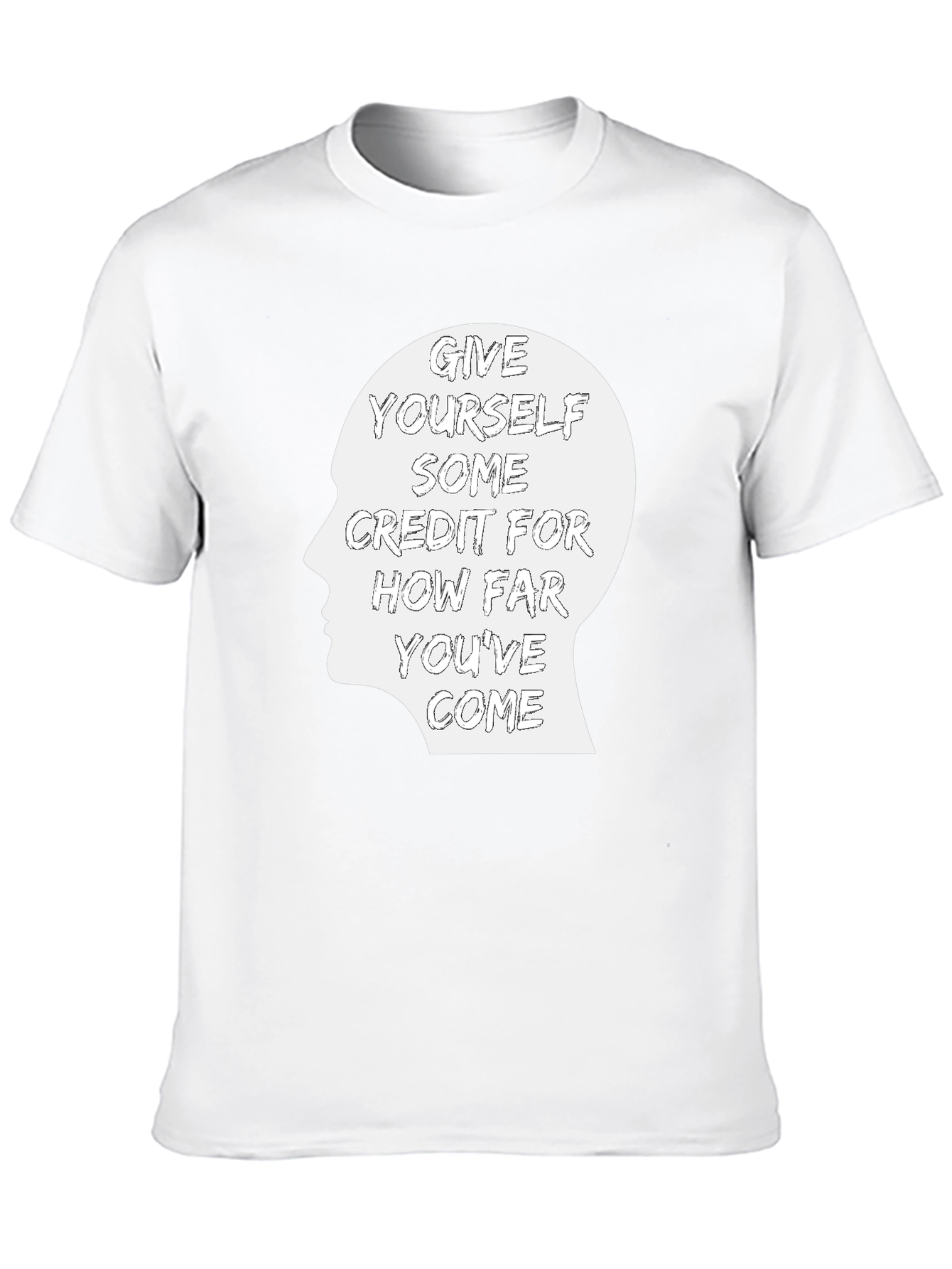 Inspirational Give Yourself Credit Graphic Tee