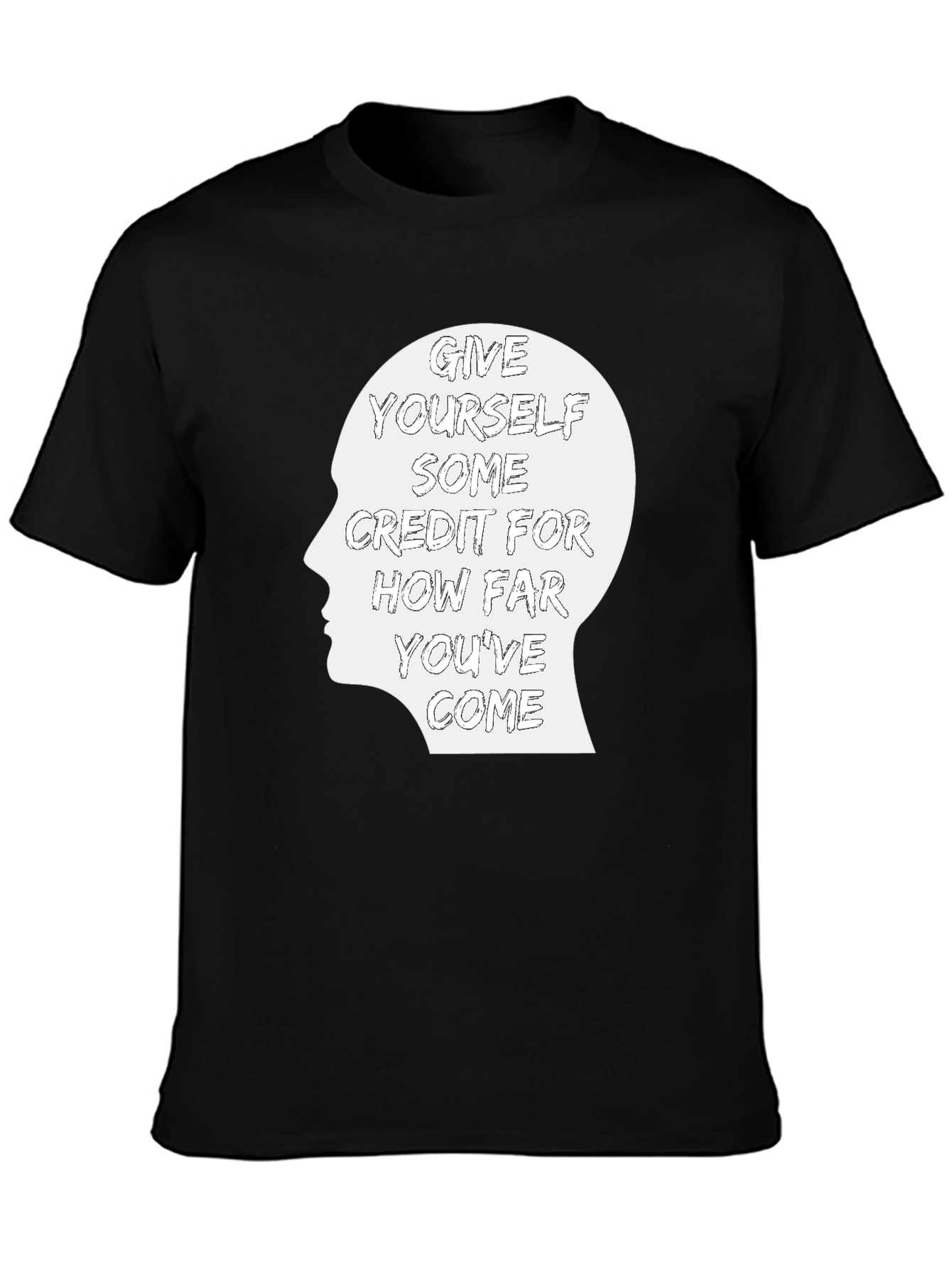 Inspirational Give Yourself Credit Graphic Tee