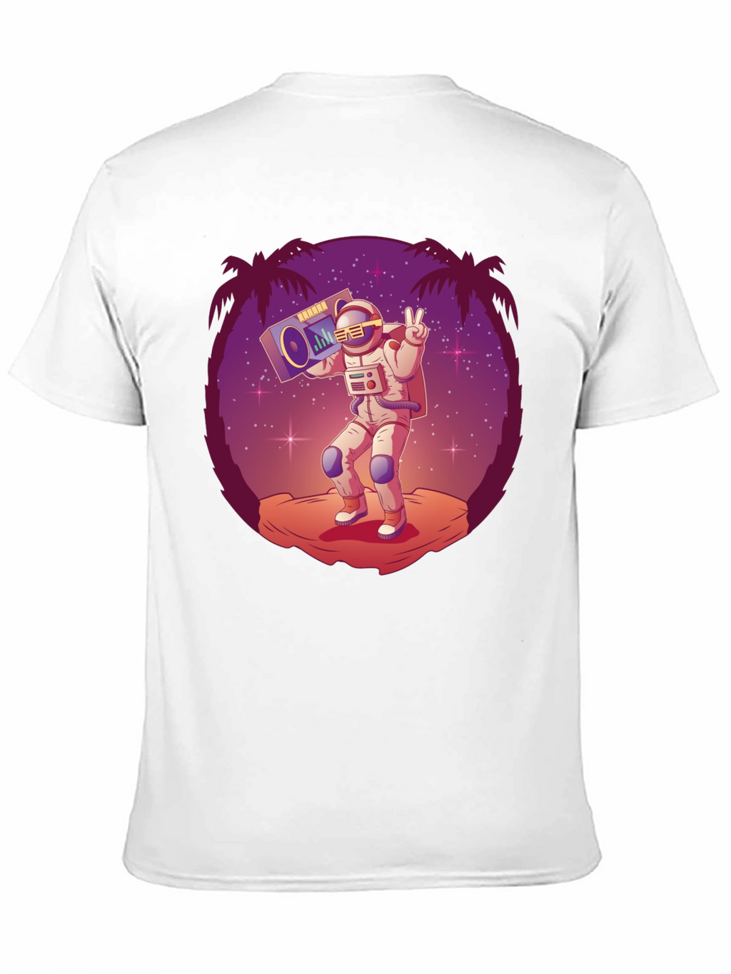 Astronaut Boombox Graphic Tee