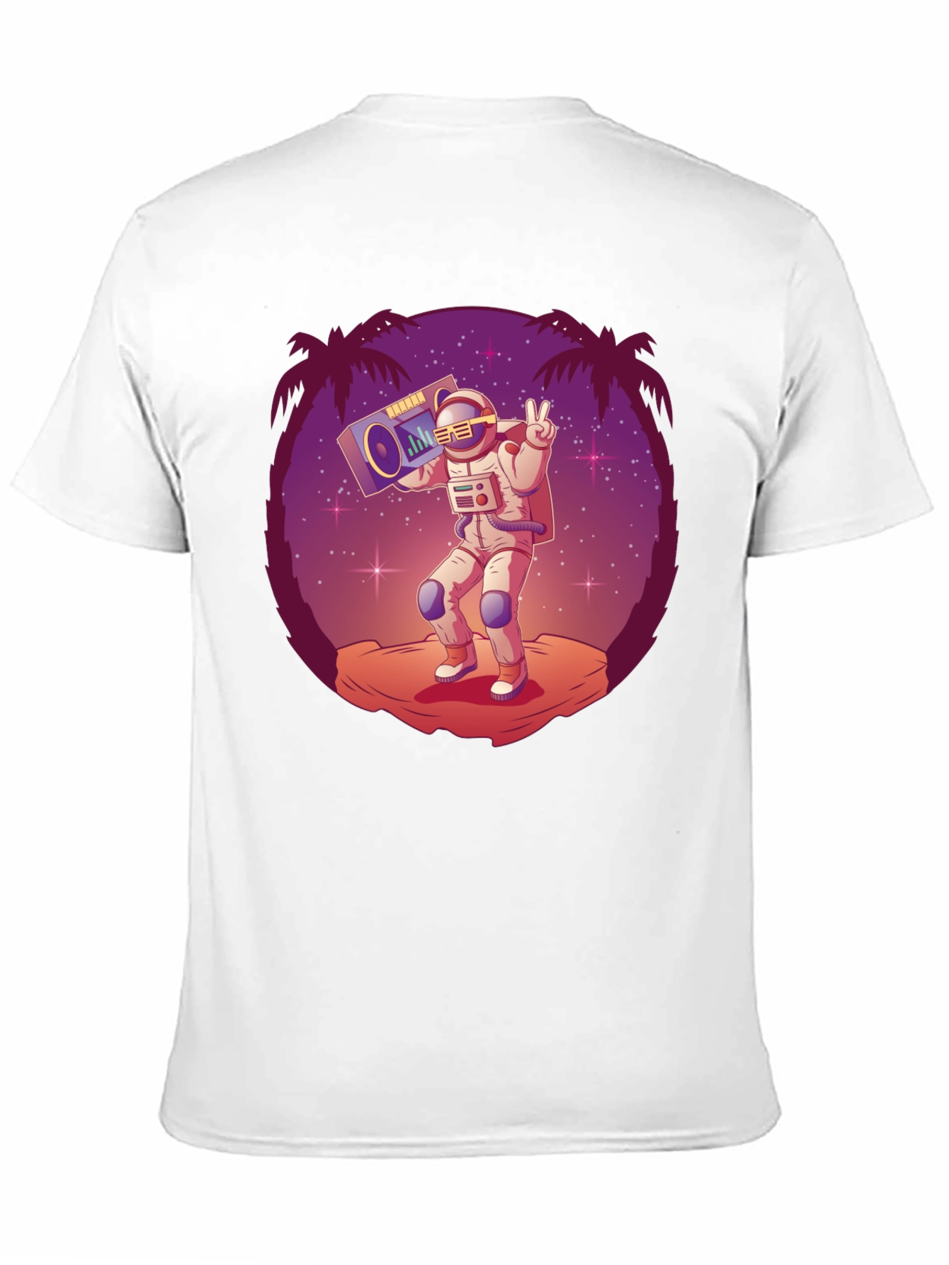 Astronaut Boombox Graphic Tee