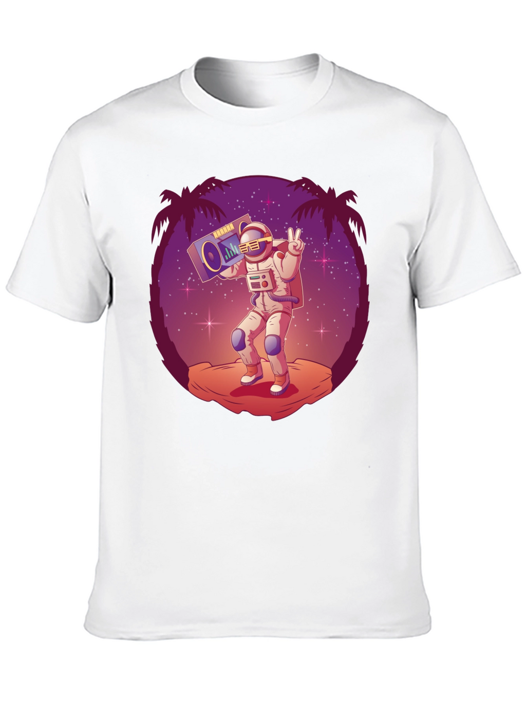 Astronaut Boombox Graphic Tee