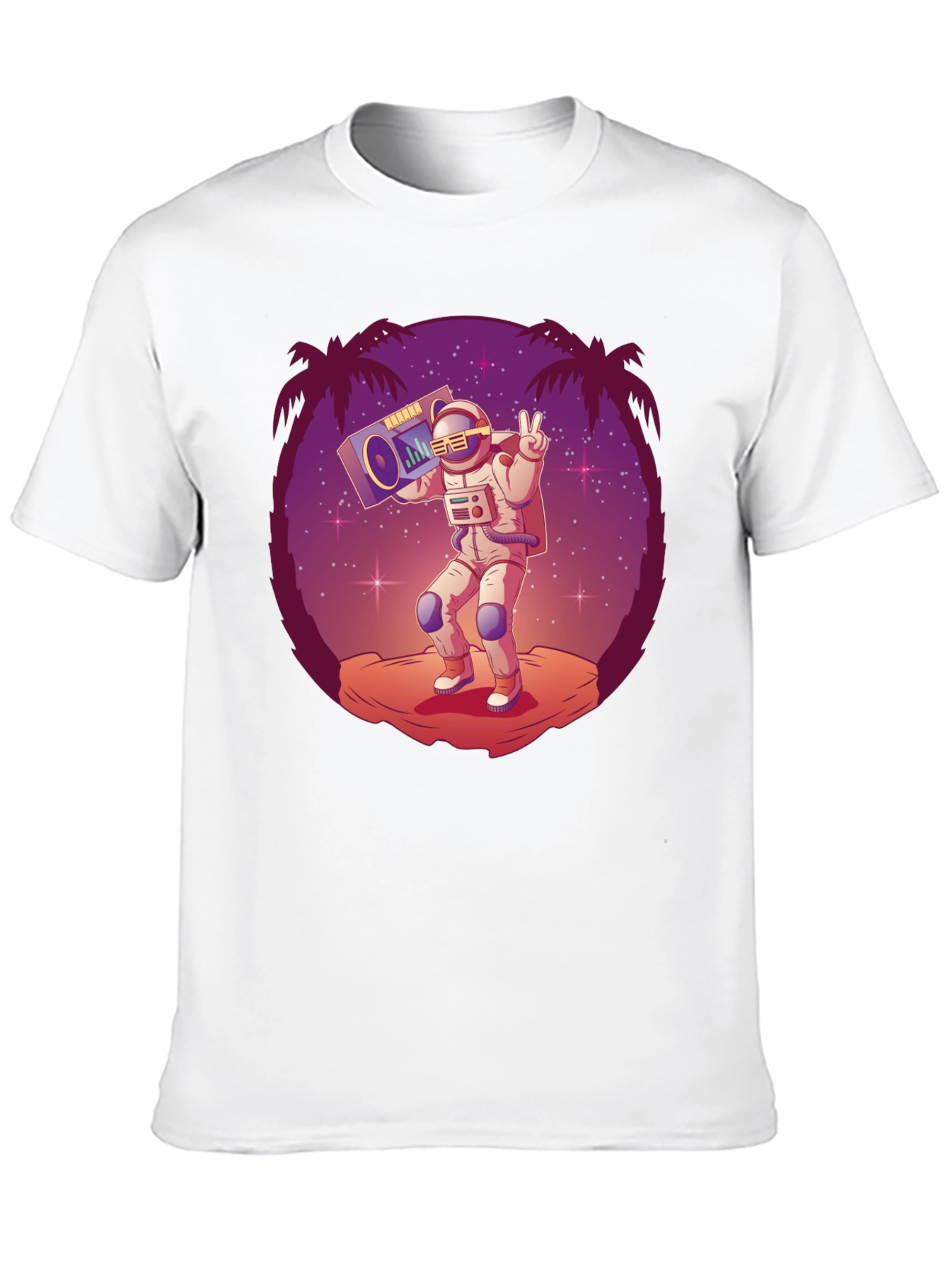 Astronaut Boombox Graphic Tee
