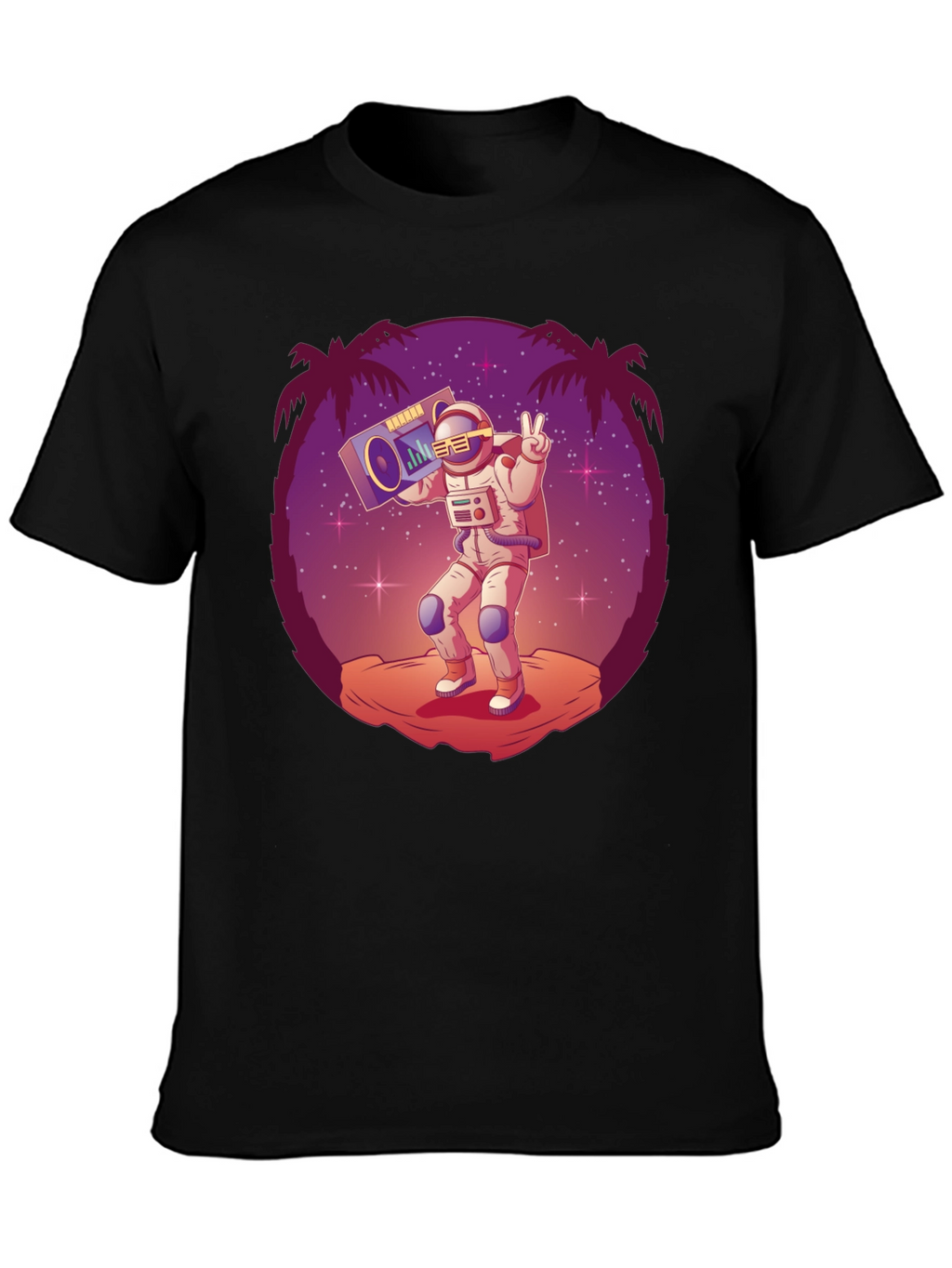 Astronaut Boombox Graphic Tee