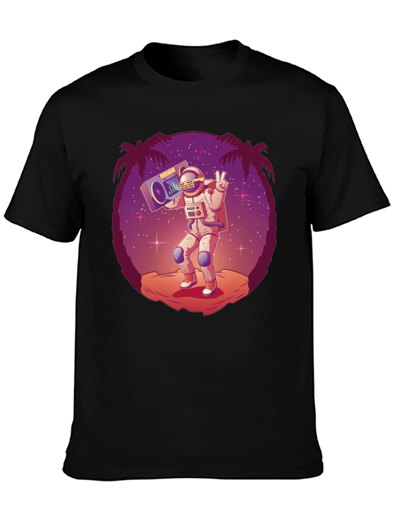 Astronaut Boombox Graphic Tee