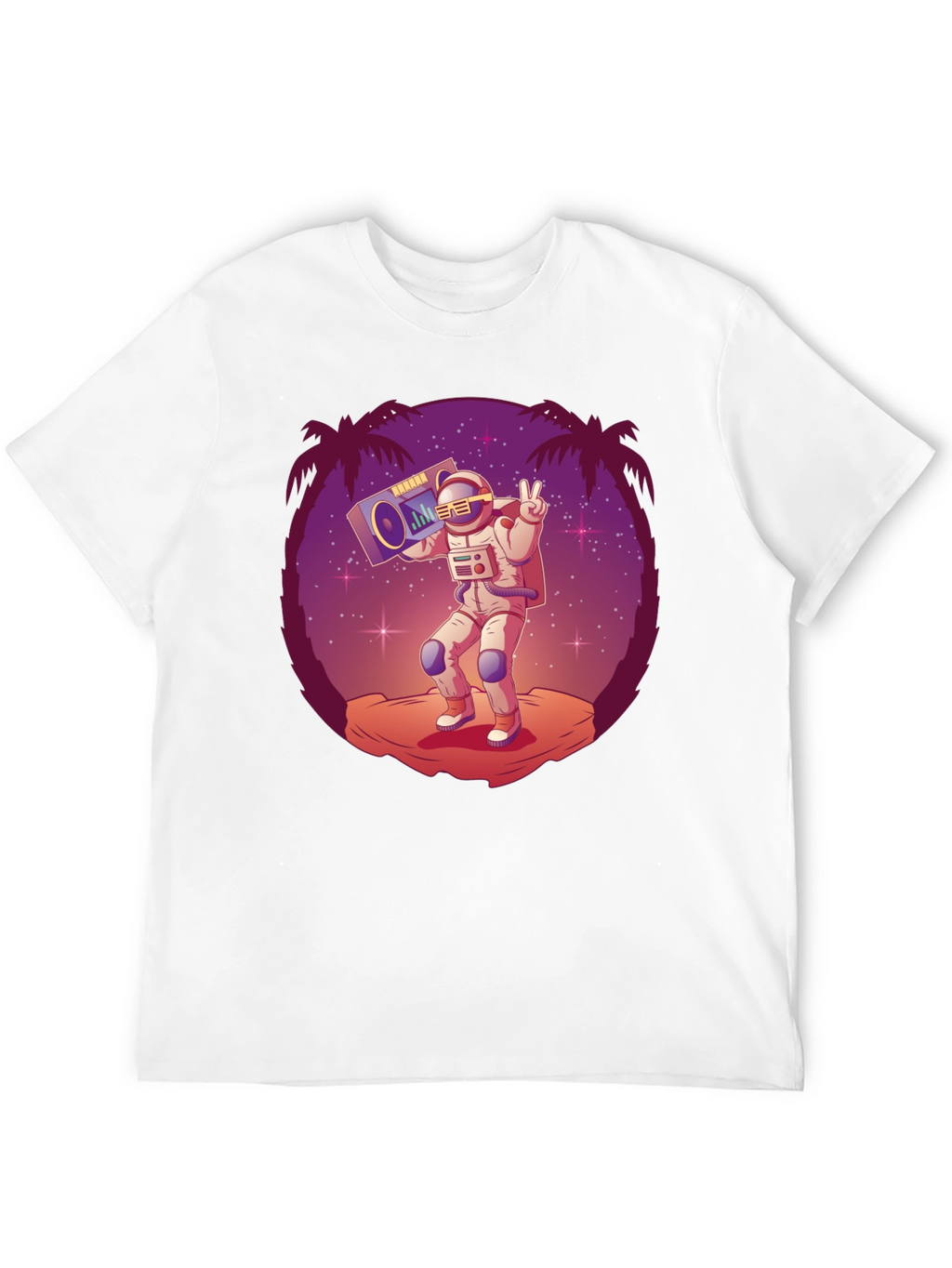 Astronaut Boombox Graphic Tee