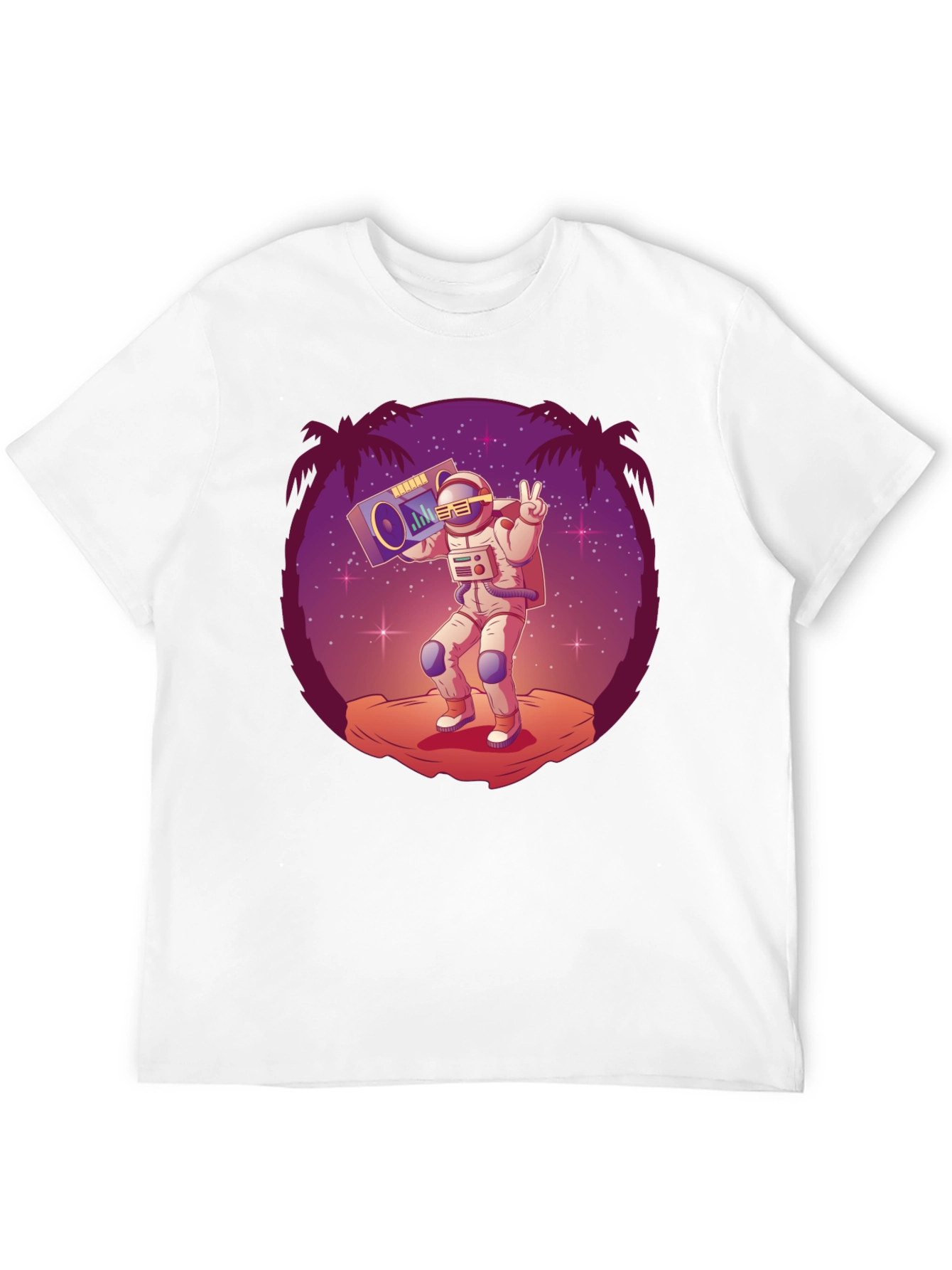 Astronaut Boombox Graphic Tee