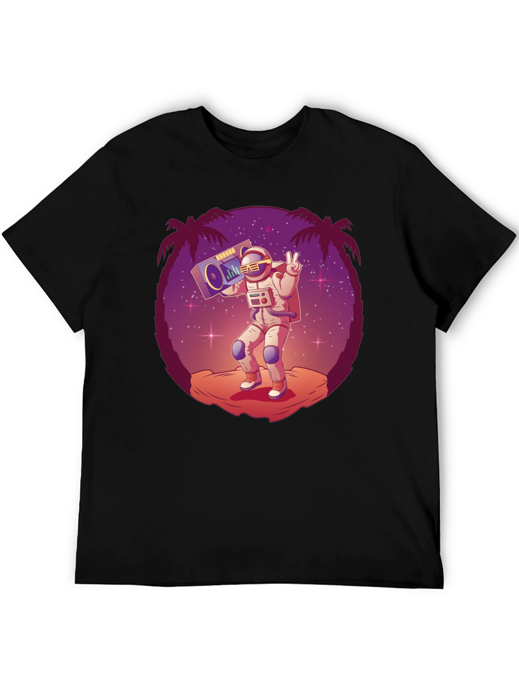 Astronaut Boombox Graphic Tee