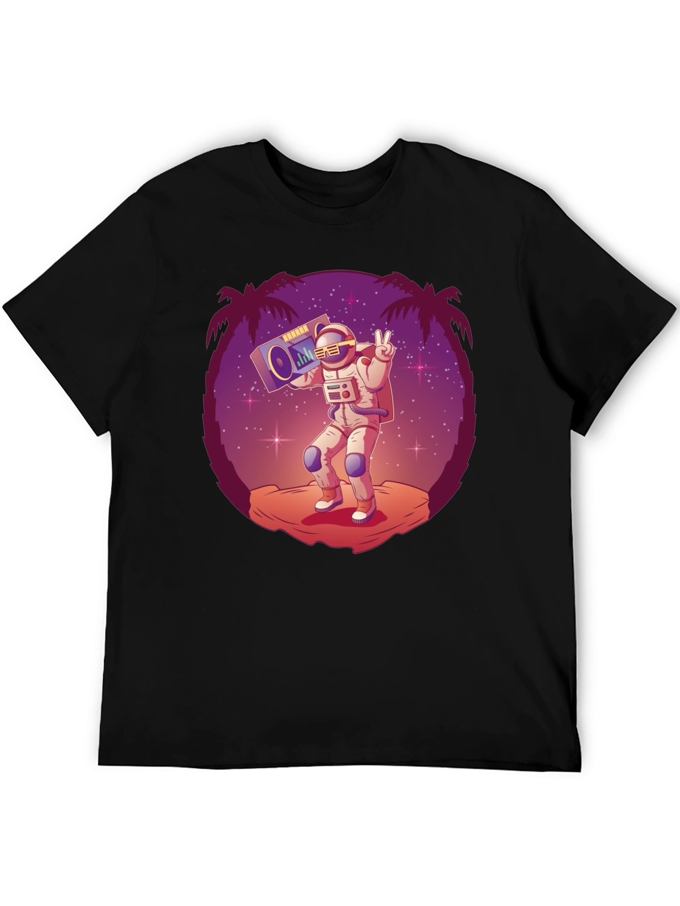 Astronaut Boombox Graphic Tee