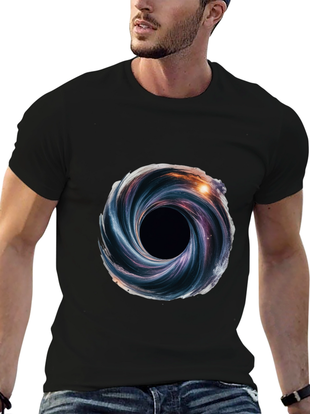 Vortex Graphic Black T-Shirt