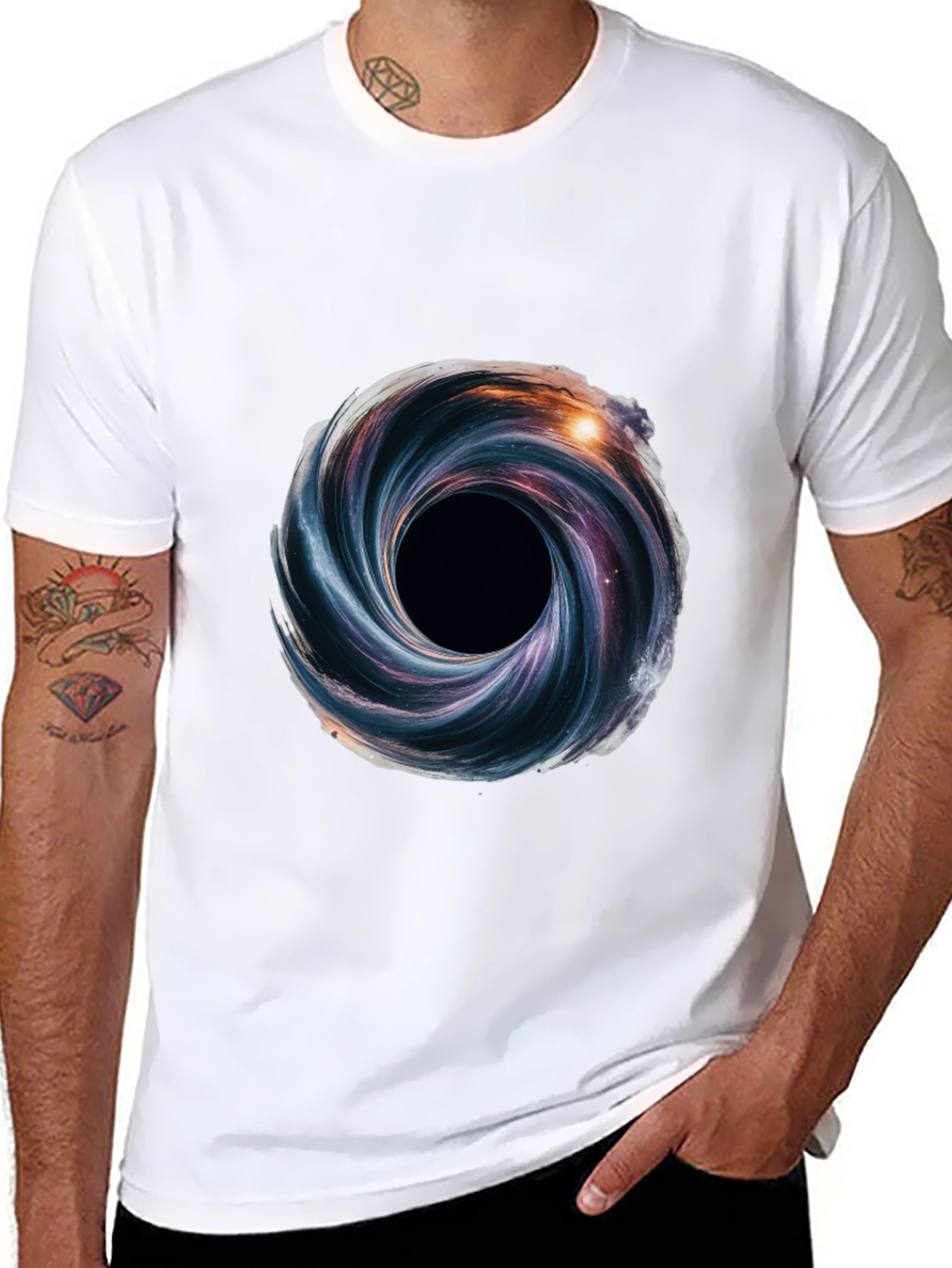 Vortex Graphic Black T-Shirt