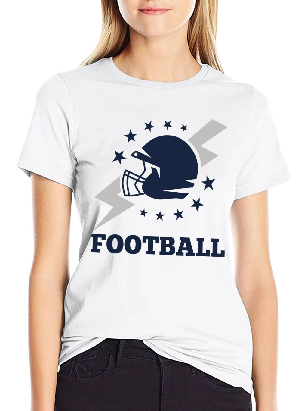 Football Helmet Graphic Tee