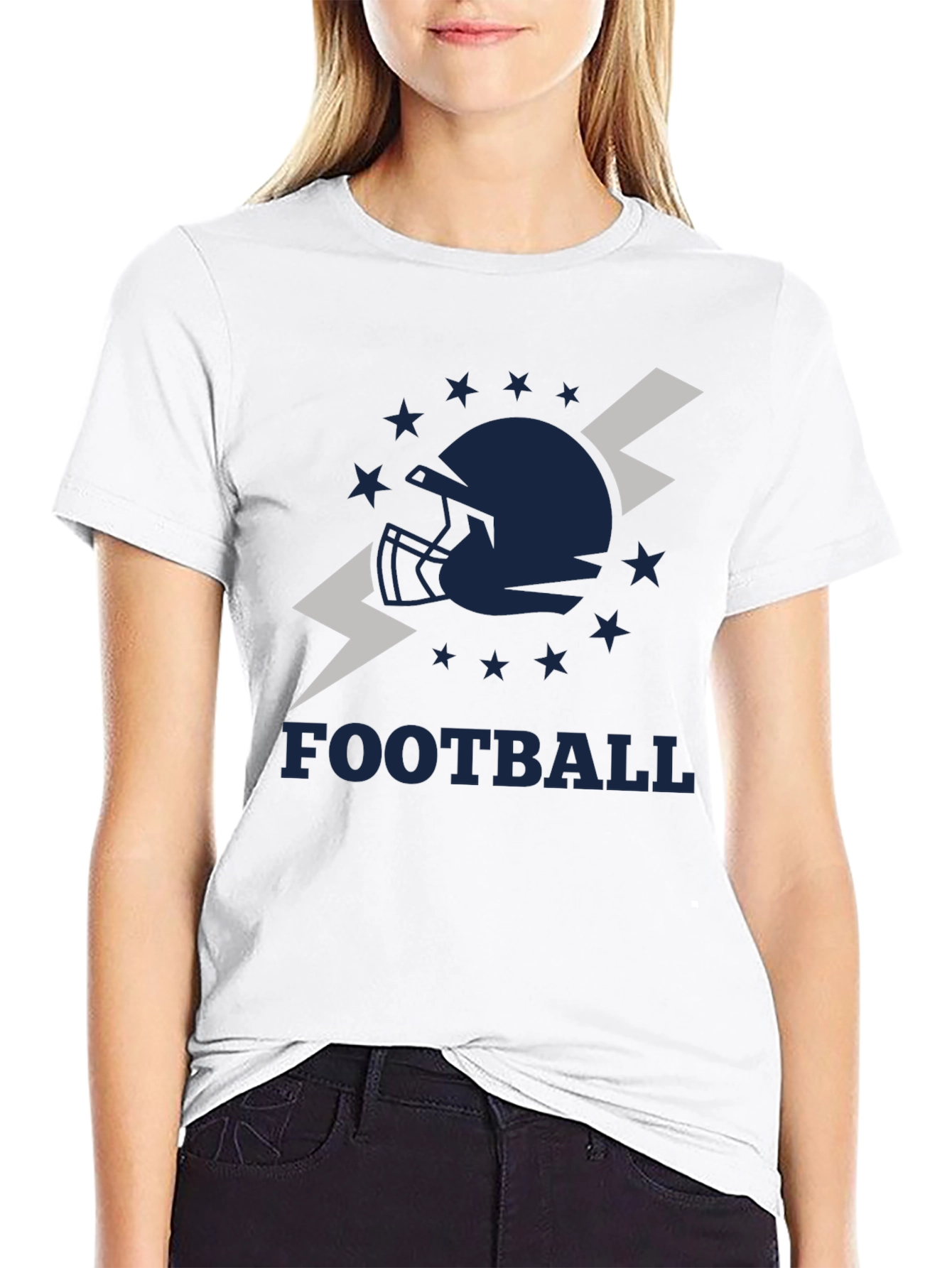 Football Helmet Graphic Tee