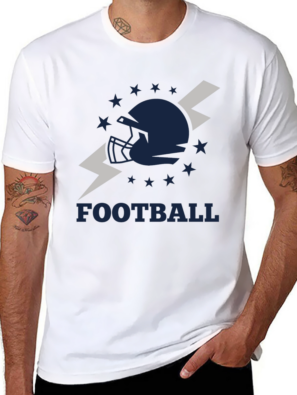 Football Helmet Graphic Tee