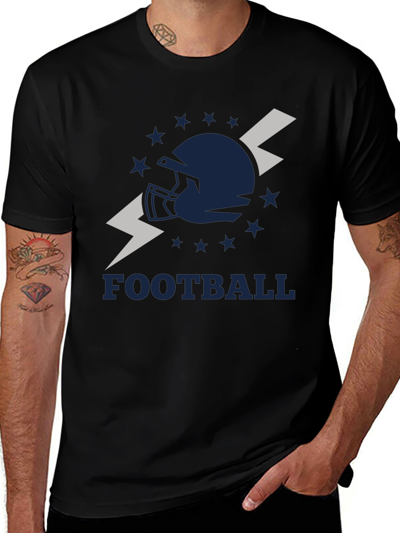 Football Helmet Graphic Tee