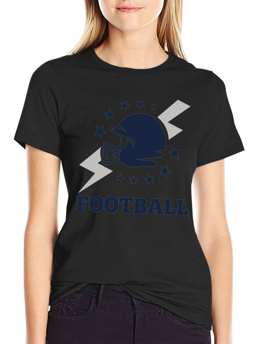 Football Helmet Graphic Tee