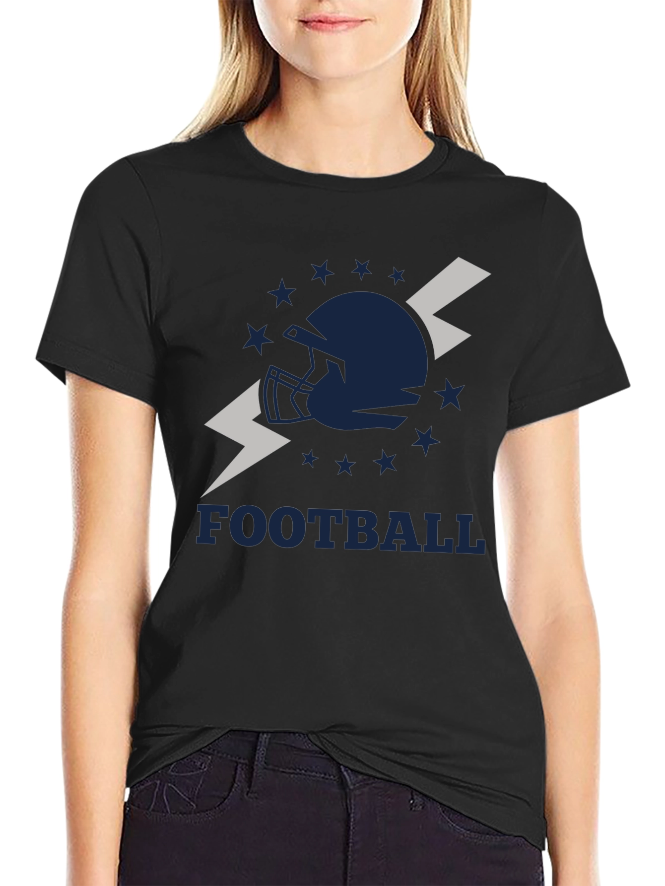 Football Helmet Graphic Tee