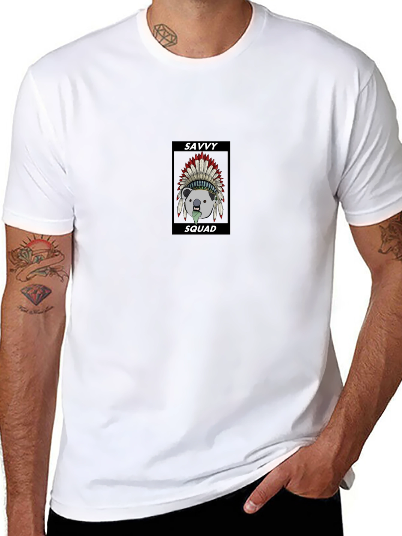 Savvy Squad Graphic Black T-Shirt