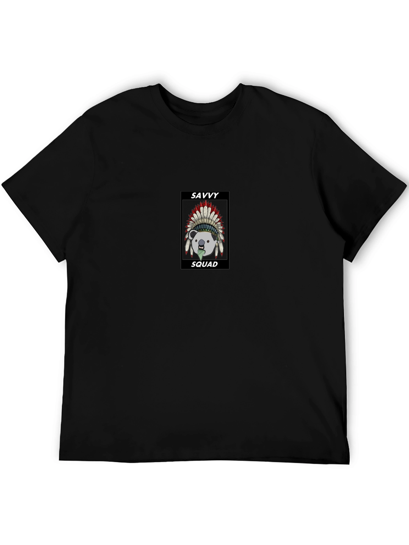 Savvy Squad Graphic Black T-Shirt