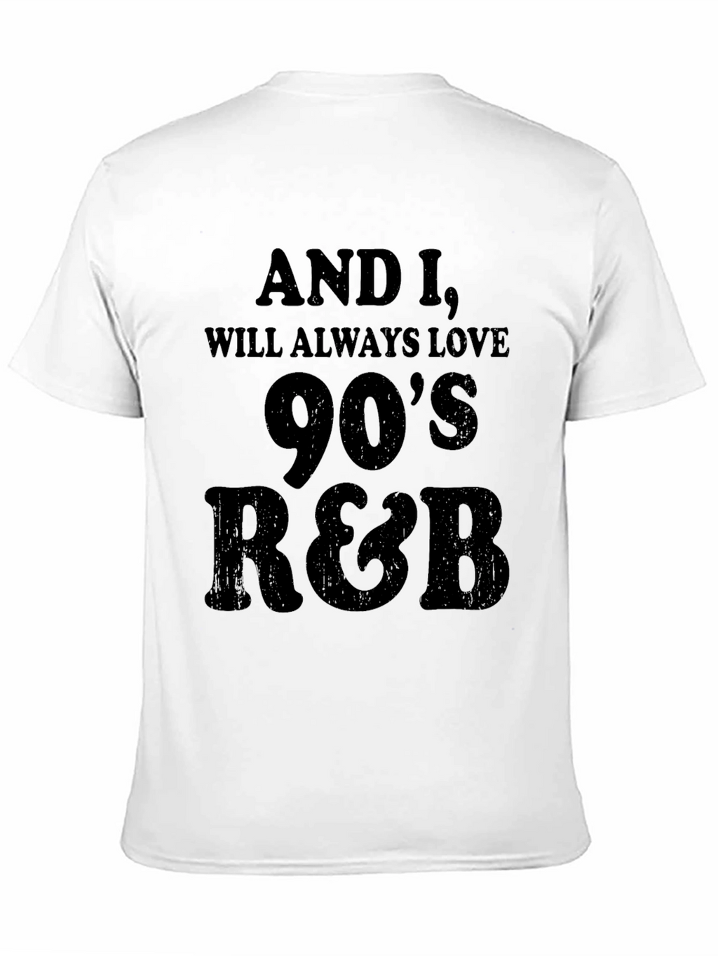 90s R&B T-Shirt - Mens Black Graphic Tee