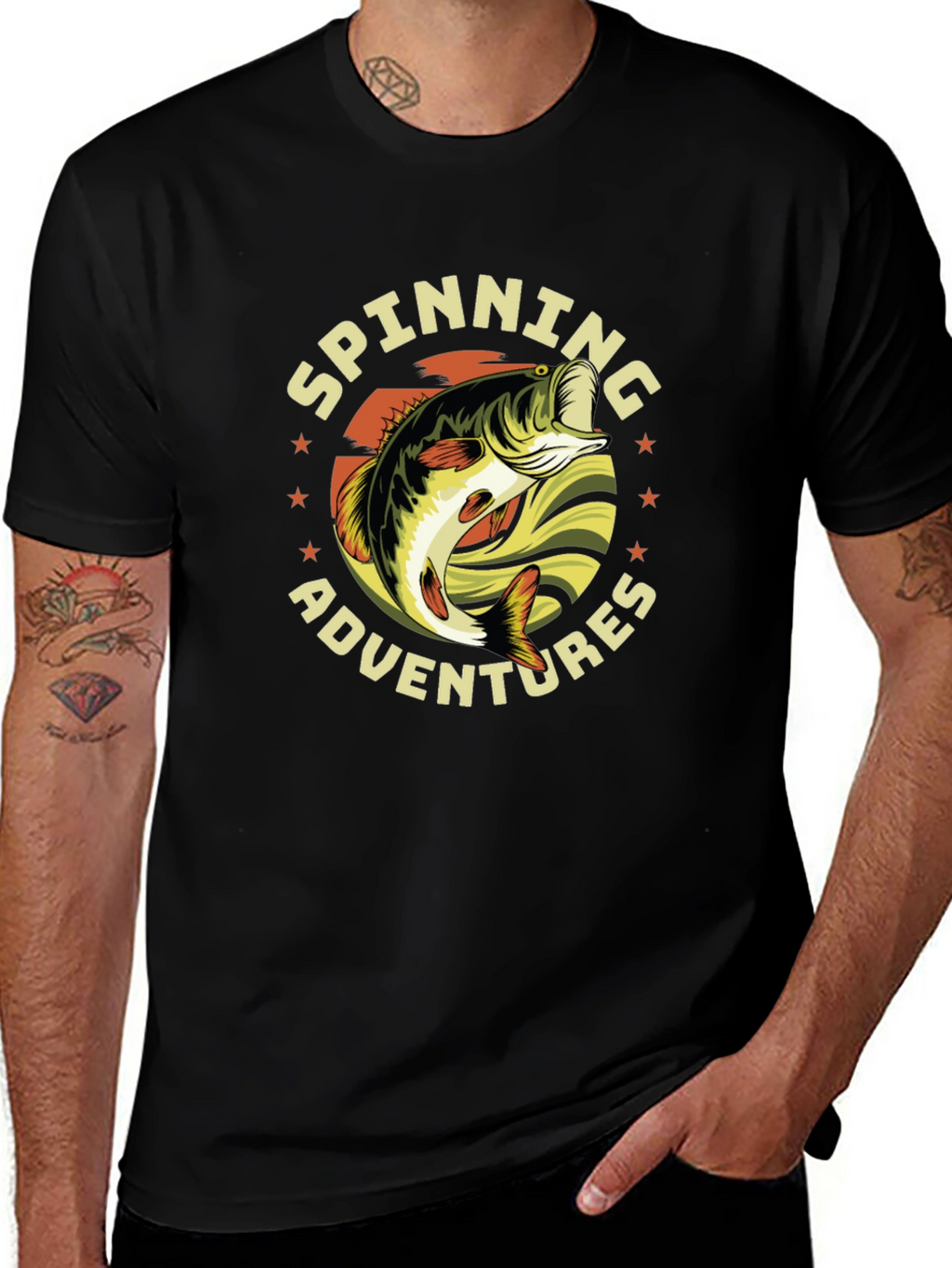 Spinning Adventures Fishing T-Shirt