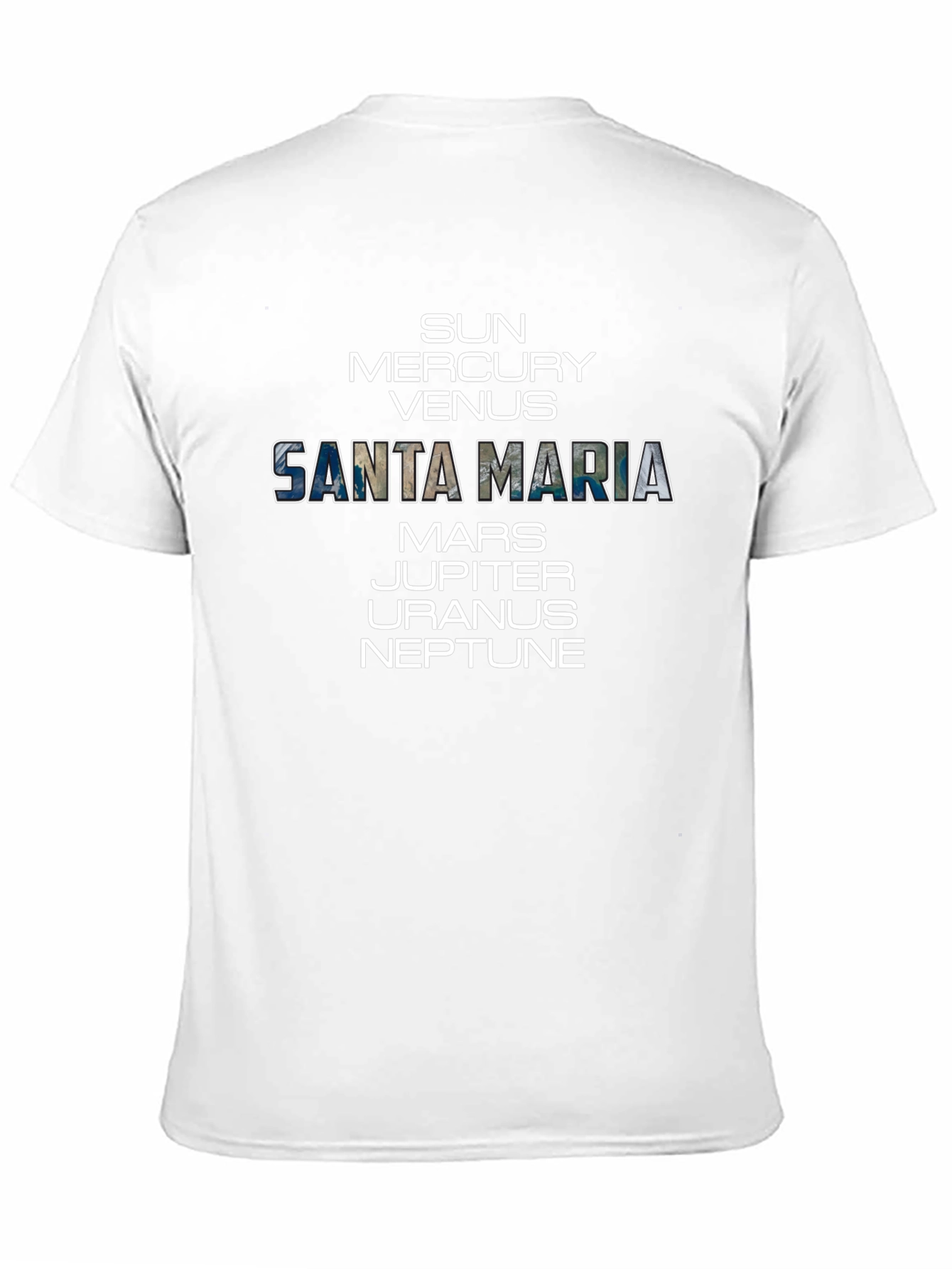Santa Maria Planets Graphic T-Shirt