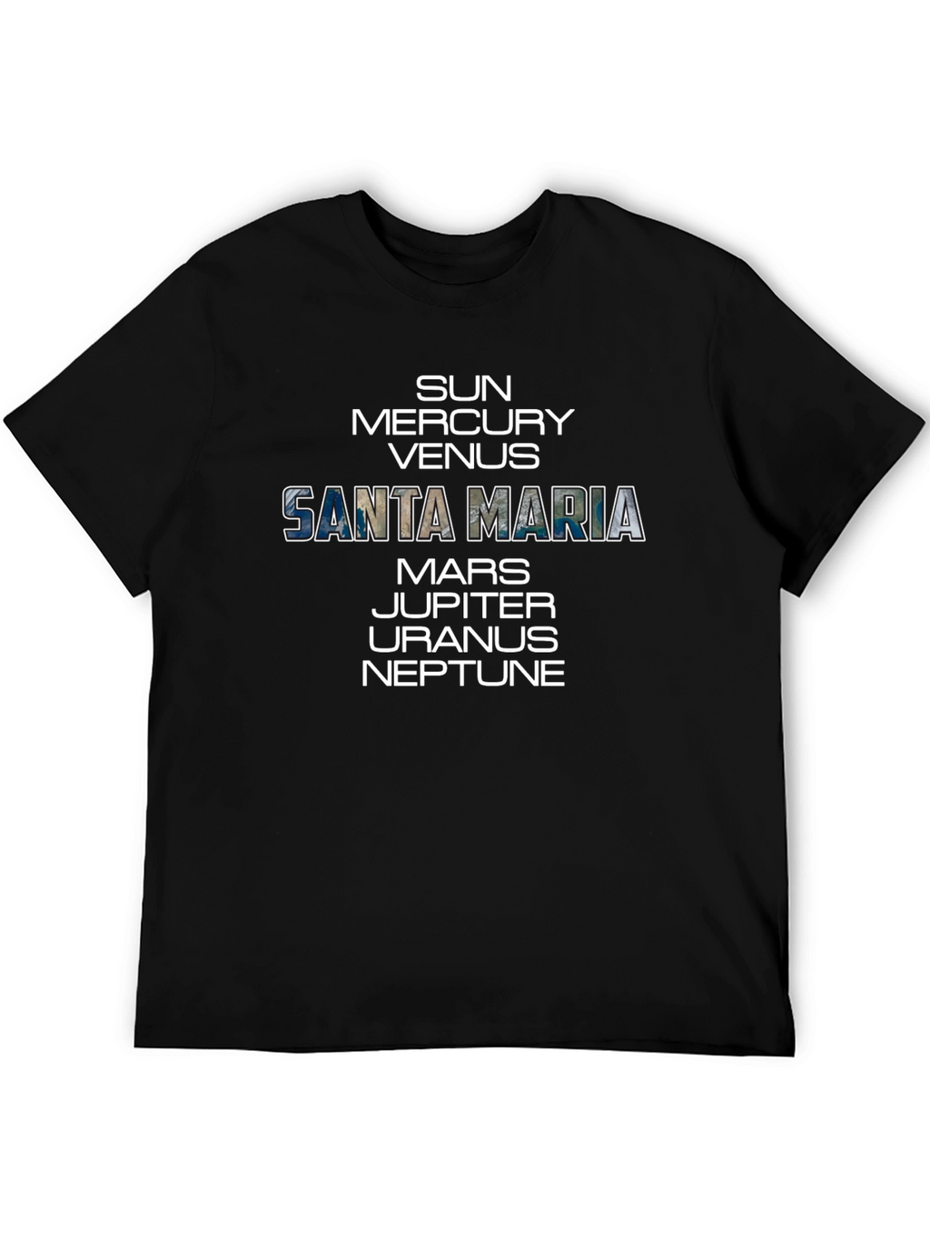 Santa Maria Planets Graphic T-Shirt