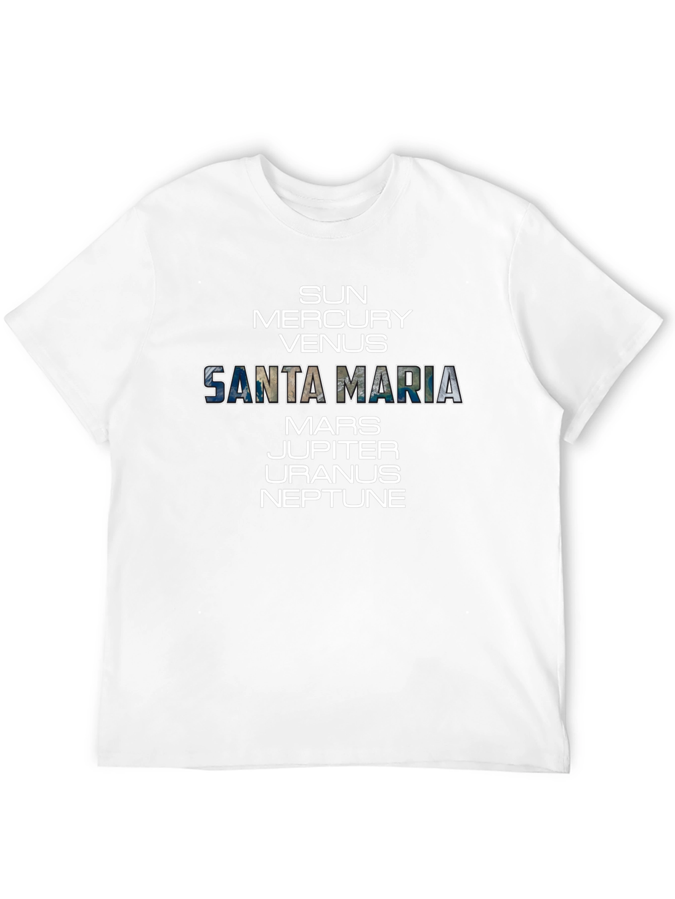 Santa Maria Planets Graphic T-Shirt