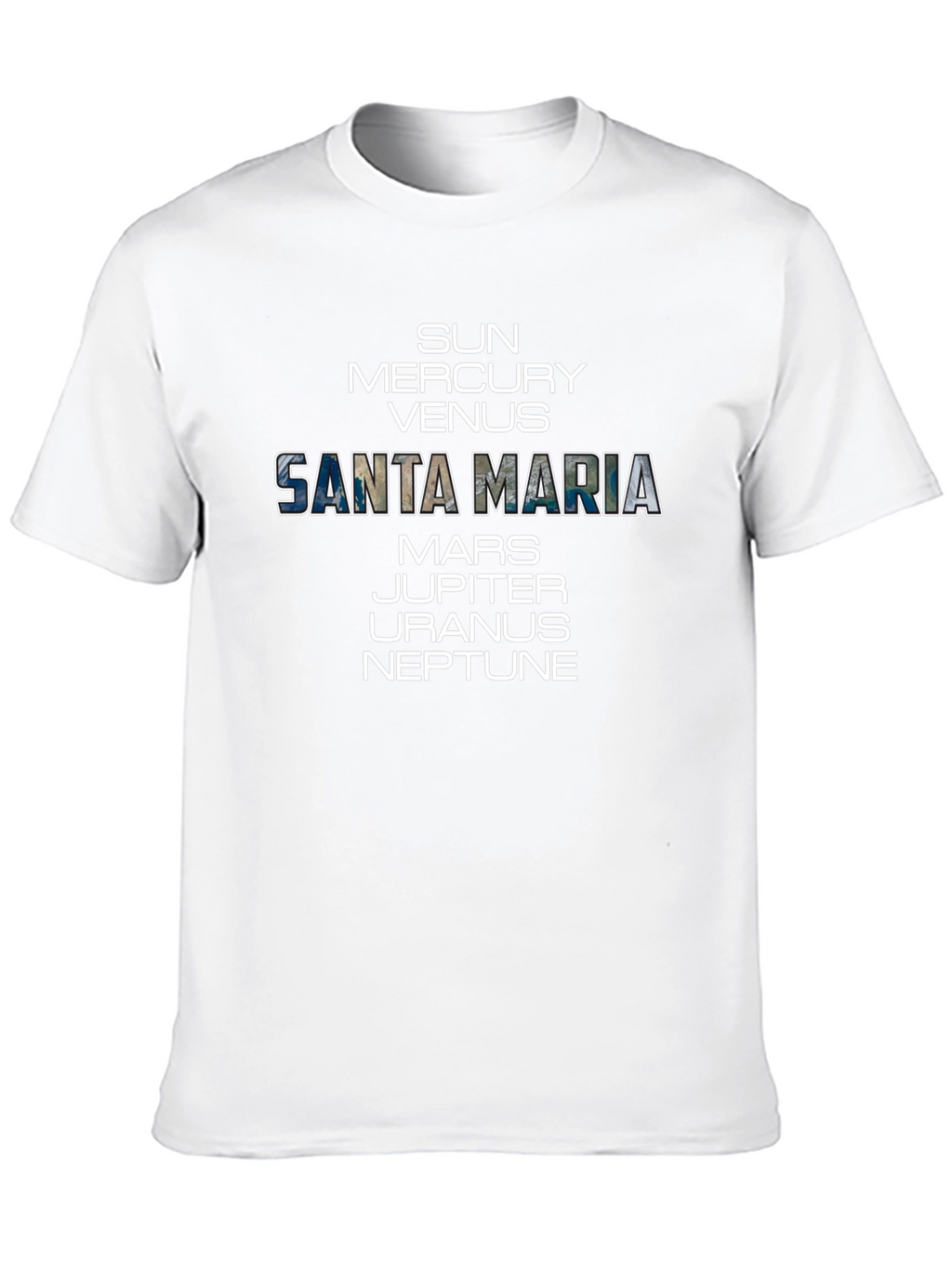 Santa Maria Planets Graphic T-Shirt