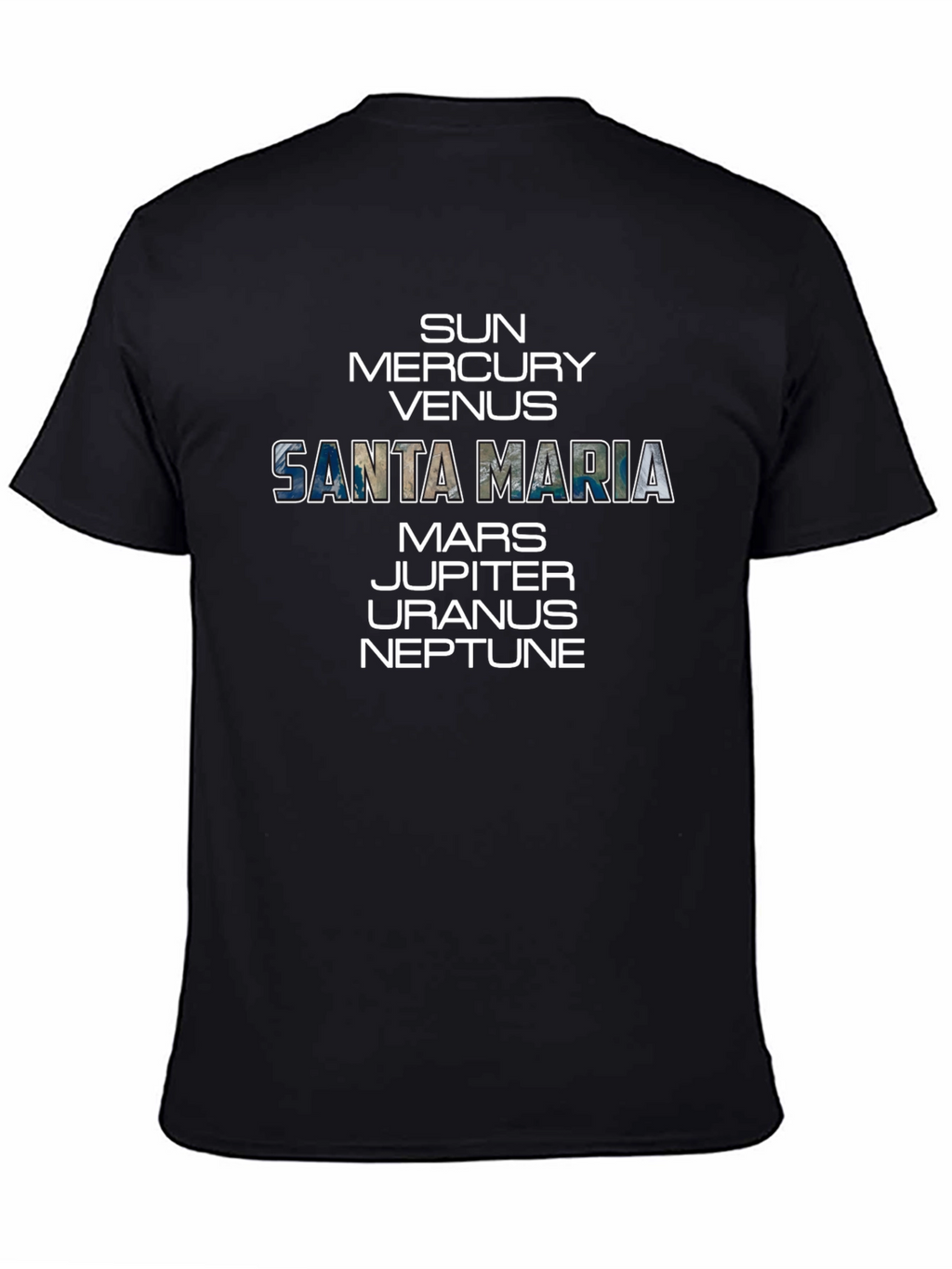 Santa Maria Planets Graphic T-Shirt